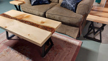 Load image into Gallery viewer, SOLD Epoxy resin coffee table and end tables