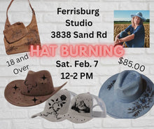 Load image into Gallery viewer, Hat and purse burning (Ferrisburg Studio)
