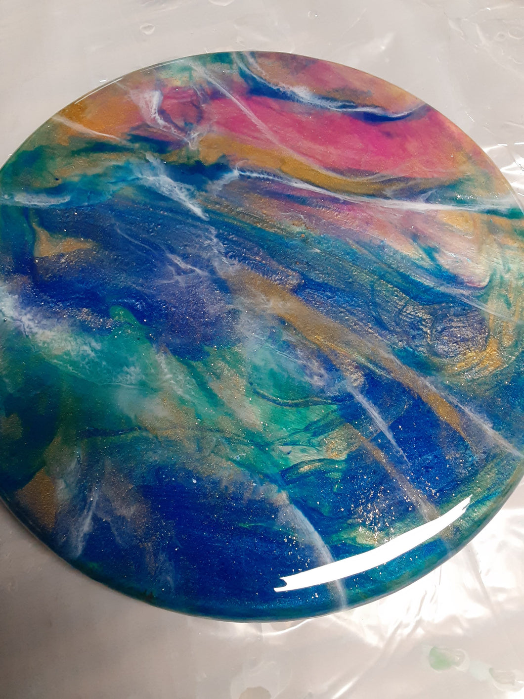 Serving board or Lazy Susan Epoxy Resin Class