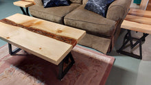 Load image into Gallery viewer, Epoxy resin coffee table and end tables
