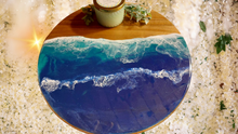 Load image into Gallery viewer, Epoxy Resin Lazy Susan with Ocean Wave
