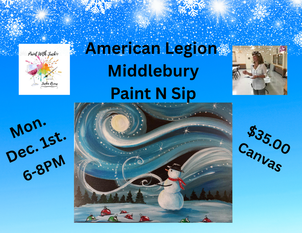 American Legion Middlebury Paint N Sip