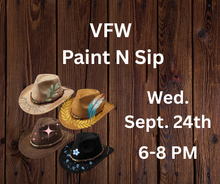 Load image into Gallery viewer, VFW Paint N Sip Felt Cowboy Hats
